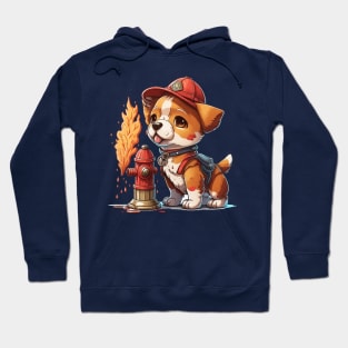 Firefighter dog of the fire hydrant Hoodie